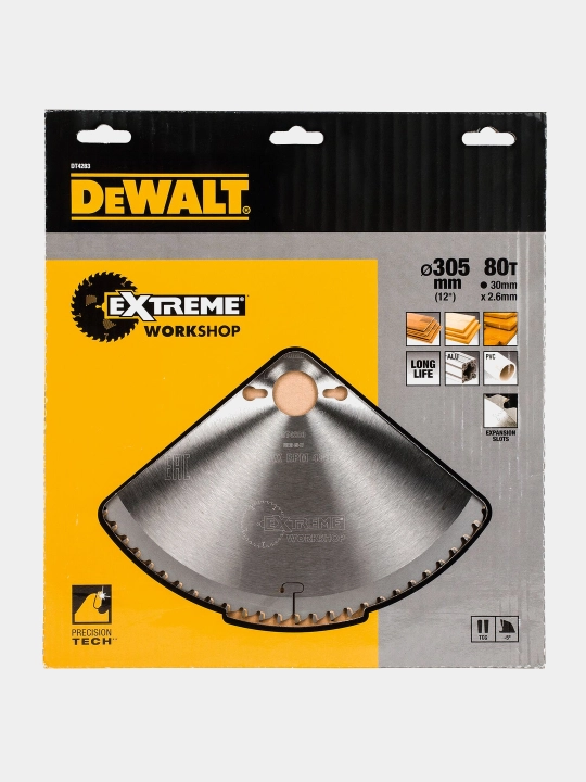 Диск пильный по дереву DeWALT "EXTREME" T80 305x30мм DT4283-QZ