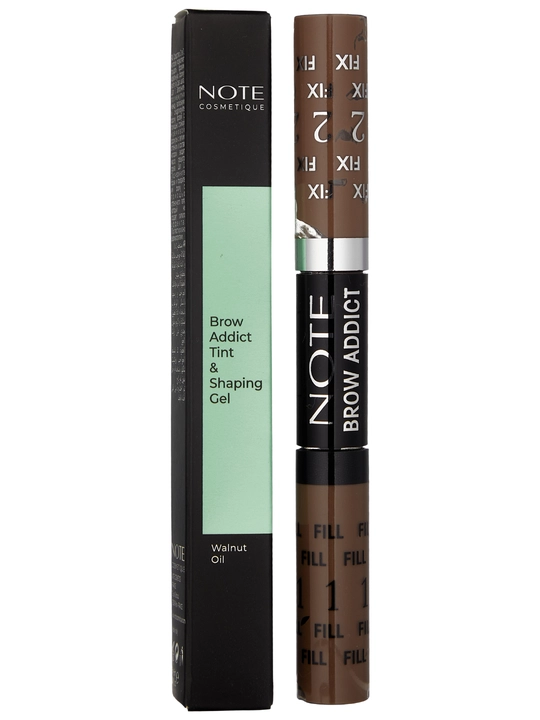 Qosh uchun tint Note Brow Addict Tint & Shaping Gel, 02 и 03