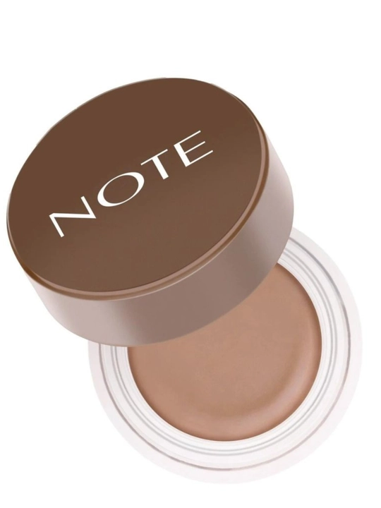 Qosh uchun bo‘yoq NOTE Brow Pomade 02 va 03, 4.5 g, uzoq turuvchi krem tekstura
