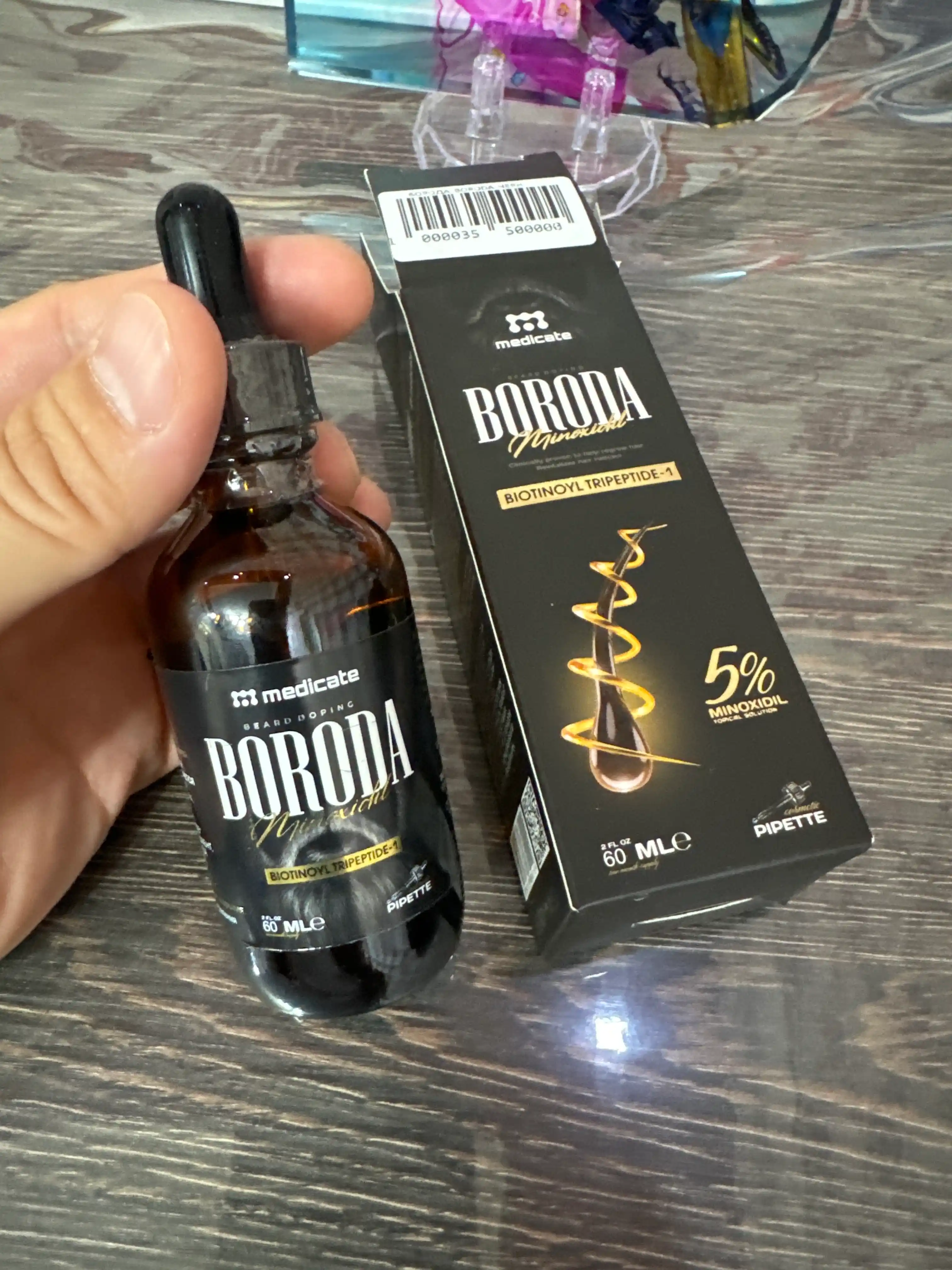 BORODA средство для роста бороды minoxidil 5%, 60 мл + пипетка с дозатором