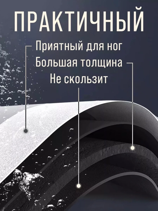 Нескользящие быстро очищающиеся коврики, для ванных комнат и кухон