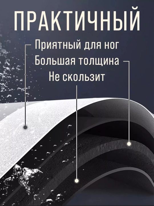 Нескользящие быстро очищающиеся коврики, для ванных комнат и кухон