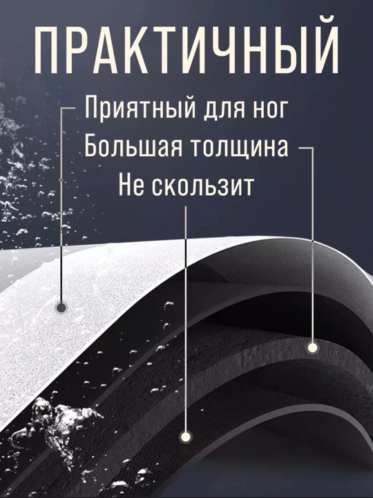 Нескользящие быстро очищающиеся коврики, для ванных комнат и кухон