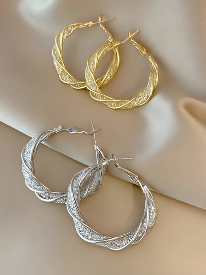 Серьги кольца женские