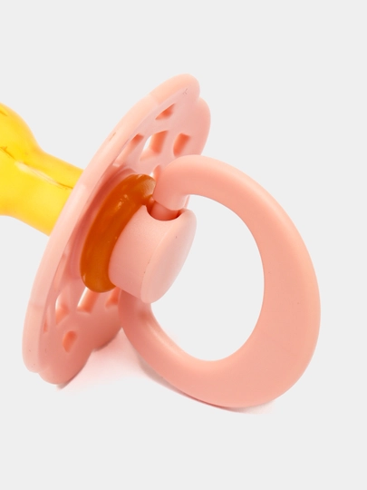 Мягкие пустышки из натурального латекса для детей, 0-12+ месяцев — PEPPA-SAFFLAT-КОНФЕТН-1