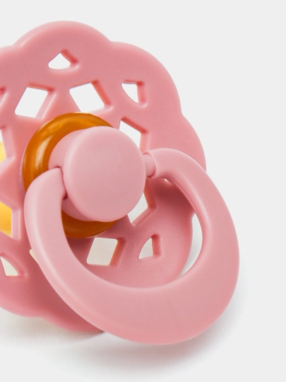 Мягкие пустышки из натурального латекса для детей, 0-12+ месяцев — PEPPA-SAFFLAT-ТЕМНРОЗ-2