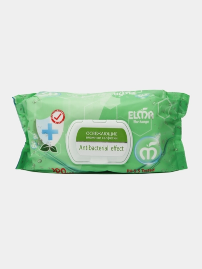 Влажные салфетки Elma, Antibacterial, 100 шт