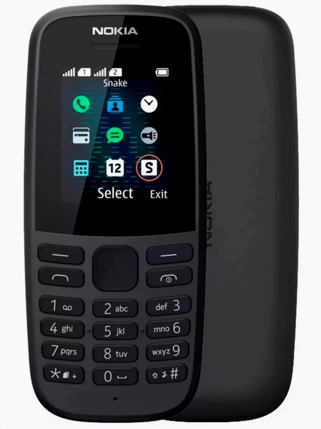 Кнопочный телефон N 106 GSM Dual-SIM черный купить по низким ценам в ...