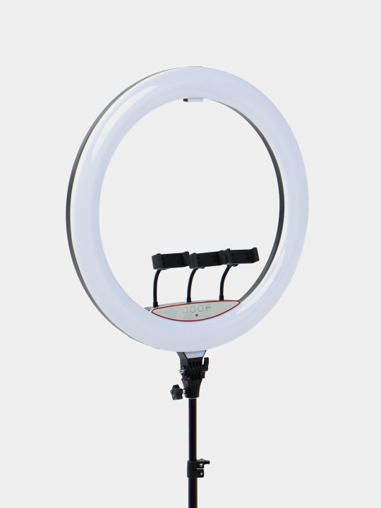 Selfi lampasi, halqali, RGB, LED, shtativ bilan, 210 sm