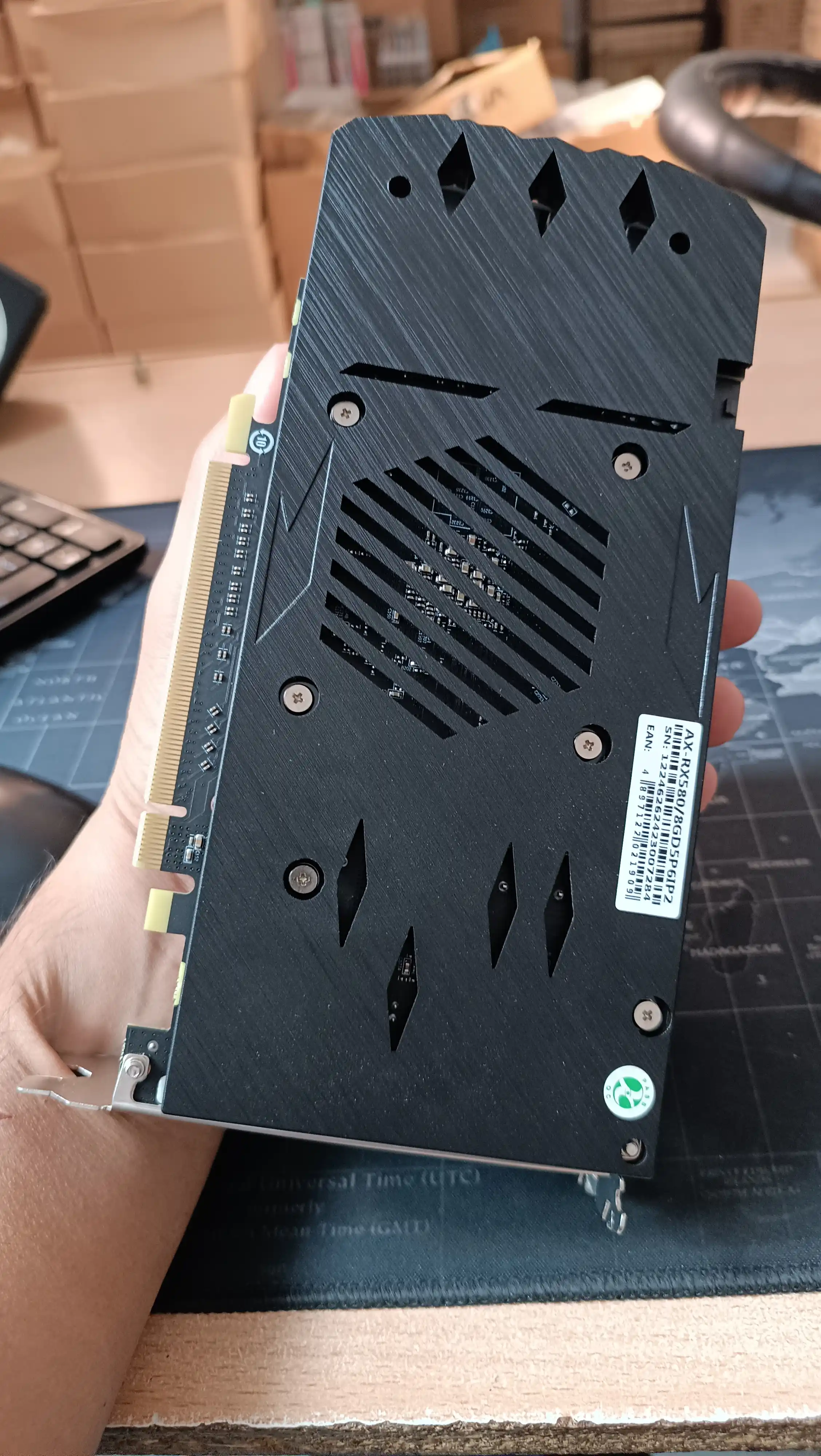 Игровая видеокарта AXLE RX 580, 8 ГБ, 2048SP, 256Bit, GDDR5, для ПК, HDMI, DP