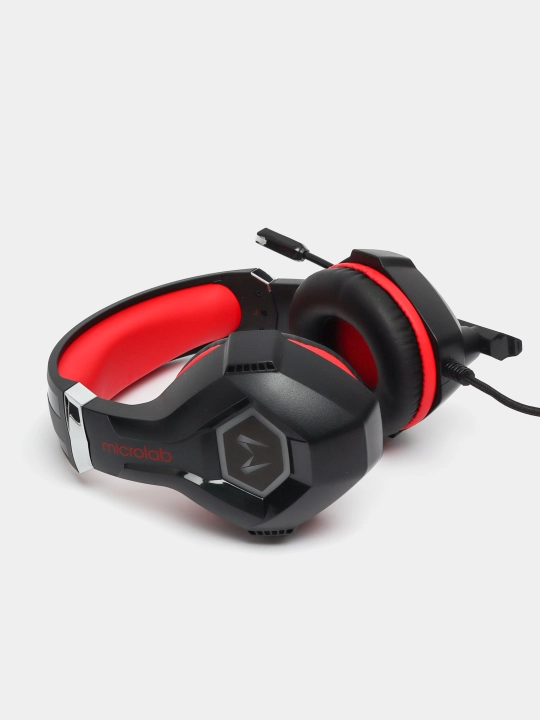 Наушники Microlab G7, синие+черные, красные+черные