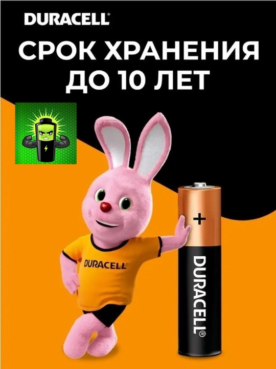 Батарейки Duracell Extra Life AA/AAA, 4 шт - 