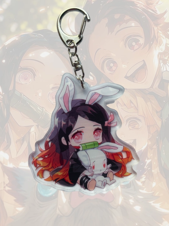 Anime kalit zanjiri "Demon Slashing Blade" Nezuko, Tanjiro, Shinobu, 5 sm - 