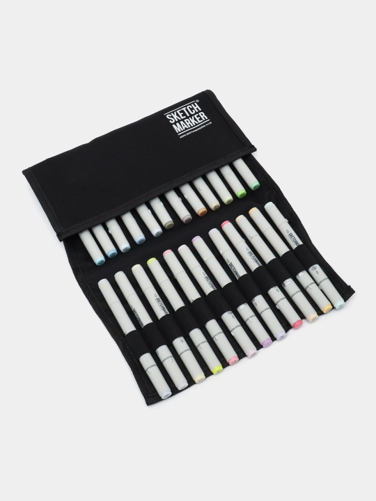 Набор маркеров Sketchmarker Pastel Set, 24 штуки, постельные оттенки