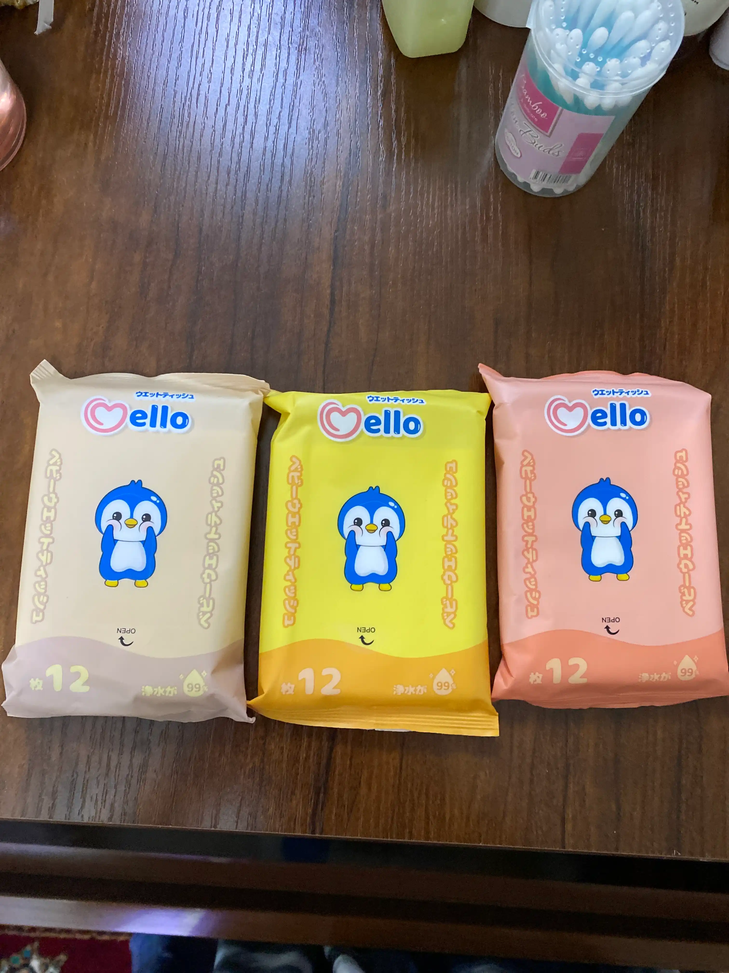 Bolalar uchun gigienik nam salfetkalar Mello, 6*12 dona