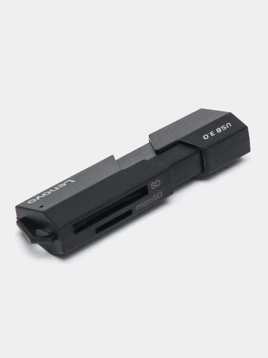 Lenovo D204 USB 3.0 SD/TF Card reader barcha turdagi xotira kartalari uchun
