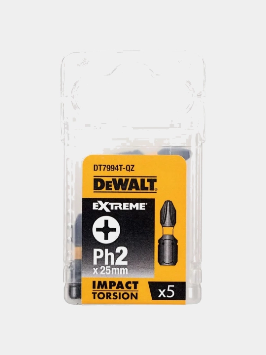 Bit to'plami DeWALT FLEXTORQ PH2 х 25 mm, 5 dona DT7994T-QZ - 