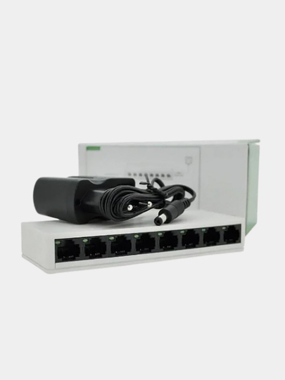 Сетевой коммуникатор PIX-LINK LV-SW08, 8 портов, 10 / 100 mb/s, адаптер для дома и офиса