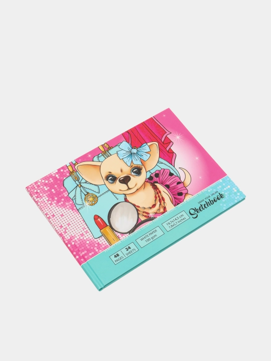 Sketchbuk Fresh 21569, toza varaqlar, matli laminatsiya, 7BS, 197 * 145 mm, 24 varaq