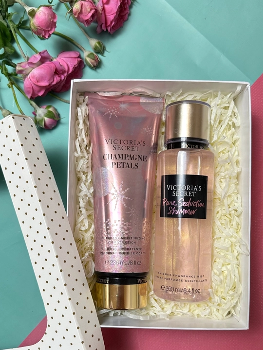 Парфюмерный набор для подарков , лосьон и спрей-мист Victoria's Secret, 236 мл + 250 мл - 