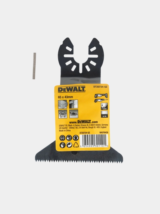 Ko'p funksiyali asboblar uchun nasadka DeWALT, 43 х 30 mm DT20734-QZ