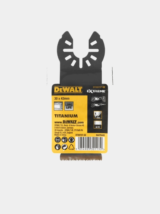 Насадка для многофункционального инструмента DeWALT, 44*30 мм, DT20737-QZ