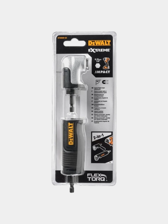 Burchakli nozul DeWALT IMPACT 2 avlodlar HEX 1/4 DT20500-QZ