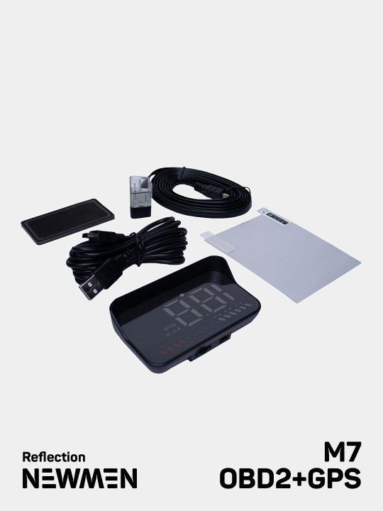 Bort kompyuteri WiiYii NEWMEN HUD OBD2 GPS, tezlik o'lchagich, harorat sensori