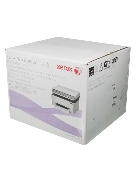 МФУ 3 в 1, лазерный принтер, сканер, ксерокопия, Xerox MFP A4 WC 3025BI Wi-Fi 3025VBI