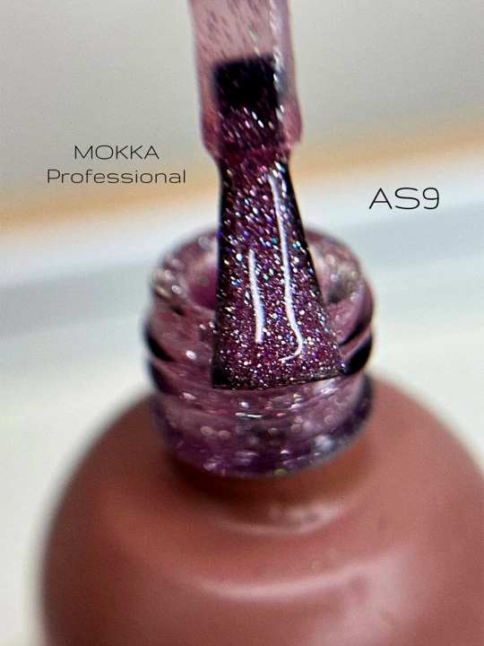 GALAXY MOKKA tirnoqlar uchun yorug‘lik qaytaruvchi gel-lak, 8 ml