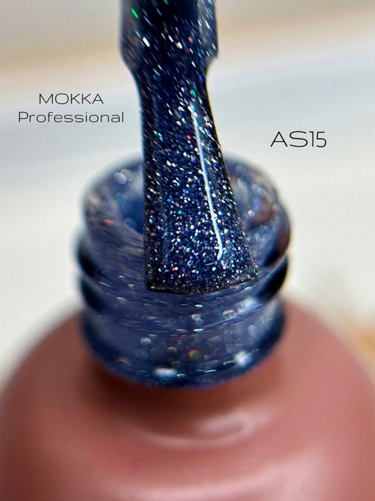 GALAXY MOKKA tirnoqlar uchun yorug‘lik qaytaruvchi gel-lak, 8 ml