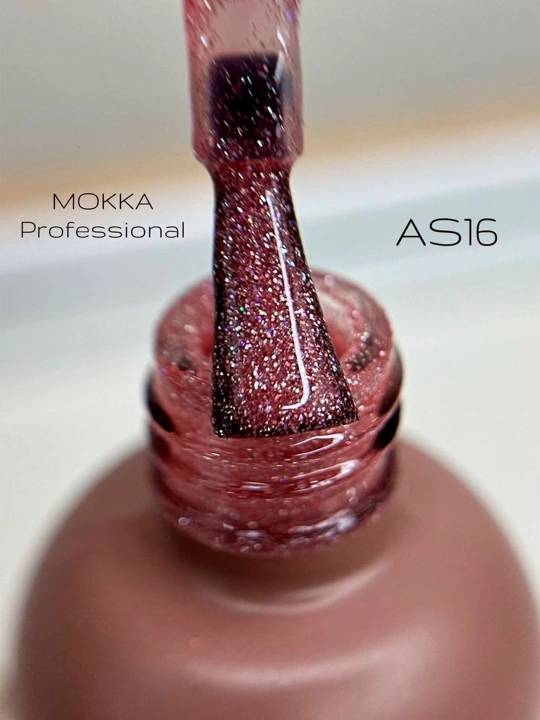 GALAXY MOKKA tirnoqlar uchun yorug‘lik qaytaruvchi gel-lak, 8 ml