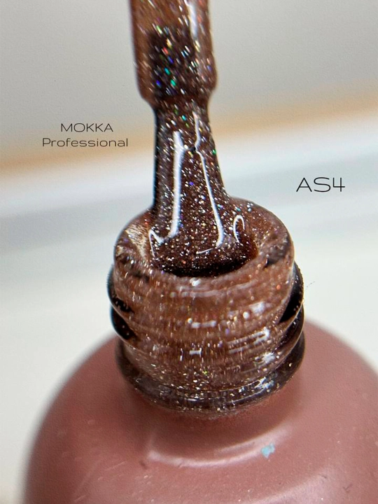 GALAXY MOKKA tirnoqlar uchun yorug‘lik qaytaruvchi gel-lak, 8 ml