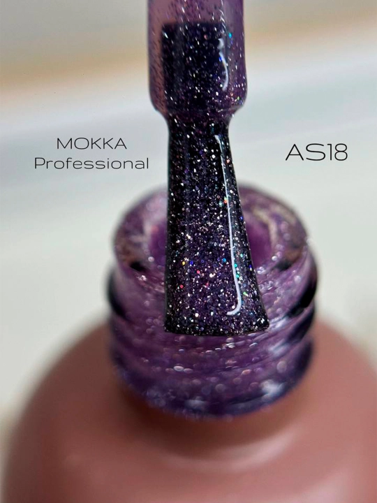 GALAXY MOKKA tirnoqlar uchun yorug‘lik qaytaruvchi gel-lak, 8 ml