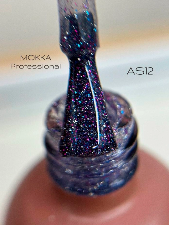 GALAXY MOKKA tirnoqlar uchun yorug‘lik qaytaruvchi gel-lak, 8 ml