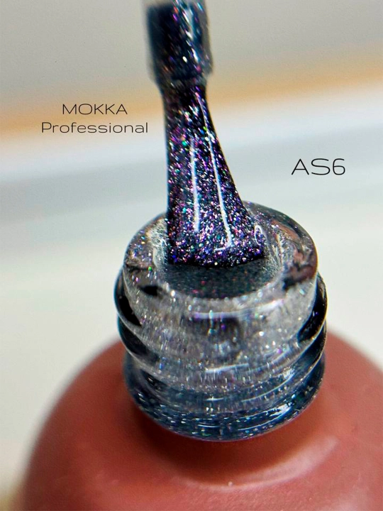 GALAXY MOKKA tirnoqlar uchun yorug‘lik qaytaruvchi gel-lak, 8 ml