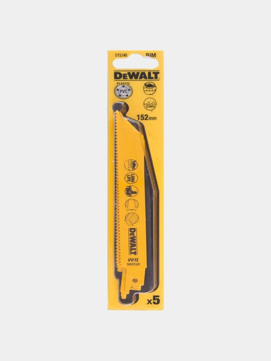 Pistonli arra uchun rasmlar to'plami DeWALT, 2.5 * 152 mm, 5 dona, DT2345-QZ - 