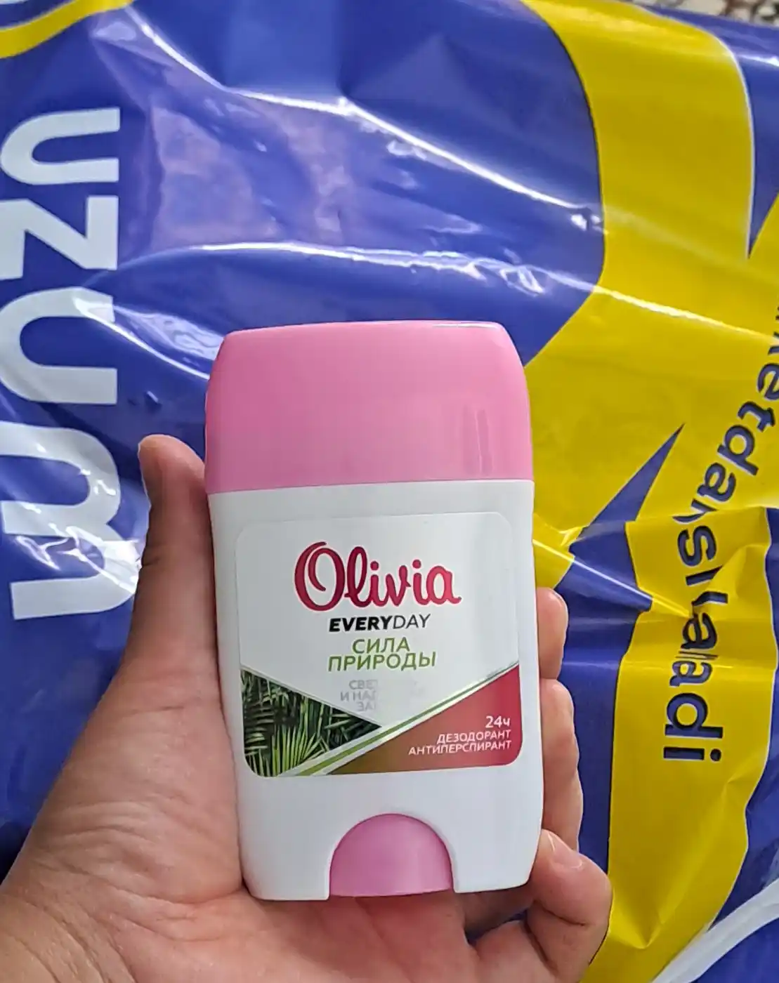 Ayollar uchun antiperspirant dezodorant tayoq Olivia Everyday Tabiatning kuchi, 50 g