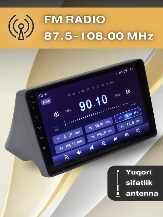 Android монитор 4/64Gb 2 кулера охлаждения, Spark, Nexia2, Nexia3, Cobalt, Gentra, Damas