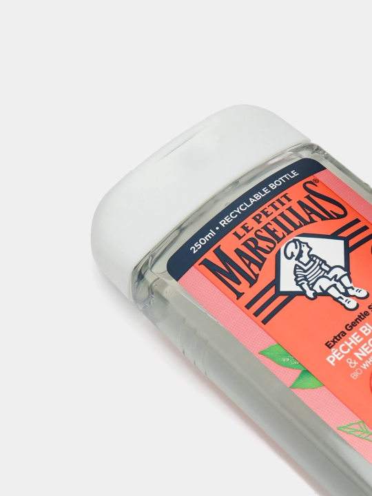Gel dush uchun Le Petit Marseillais, oq shaftoli va nektarin, 250 ml