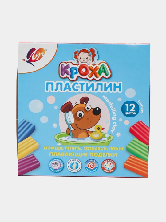 Пластилин плавающий, 12 цветов