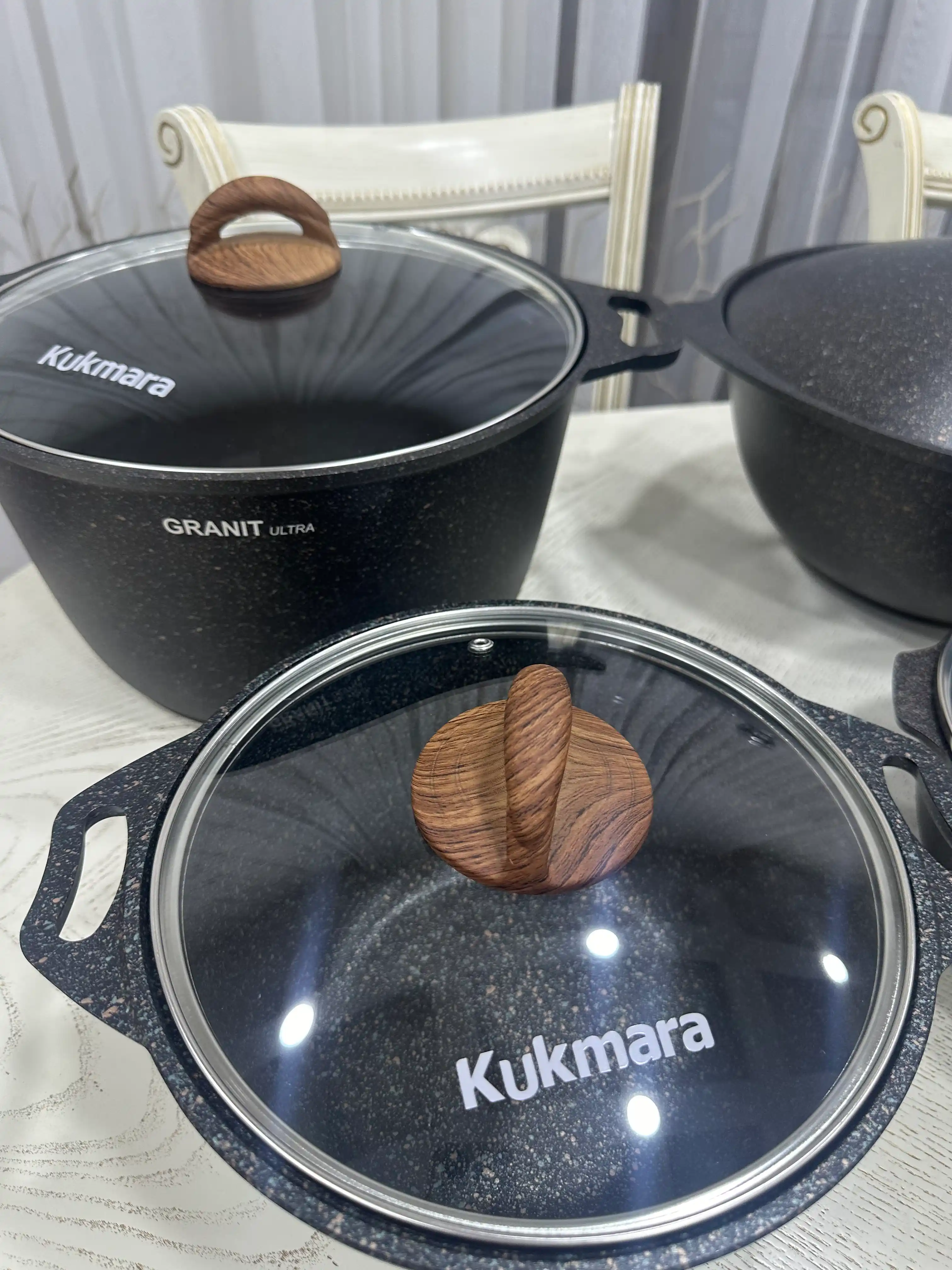 Подарочный набор кухонной посуды Kukmara №21, АП линия "Granit Ultra"