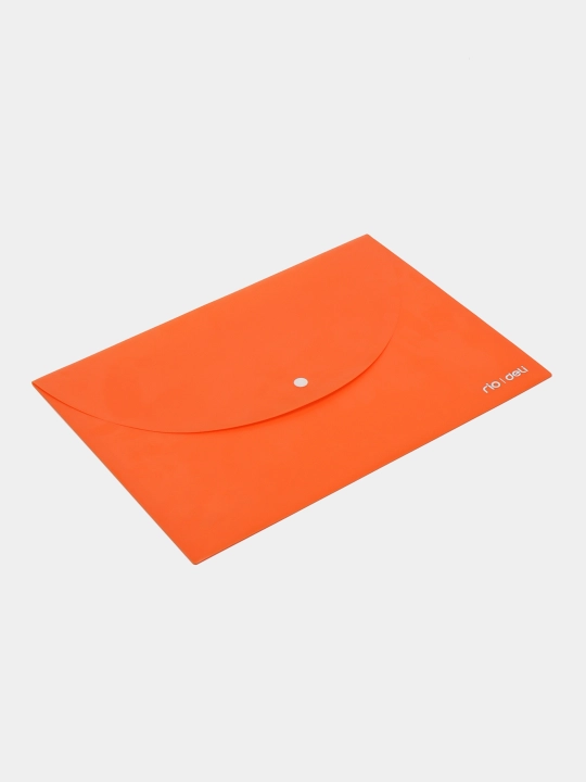 Deli E38131 tugmali konvert-papka, A4, xira