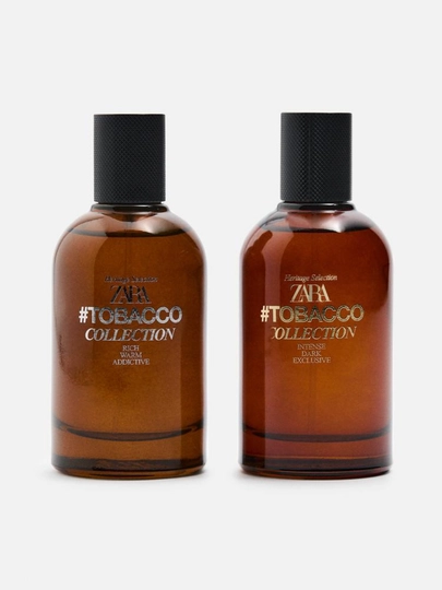 Туалетная вода для мужчин Zara Tobacco intense Dark Exclusive 100 мл + Rich Warm Addictive 100 мл - 