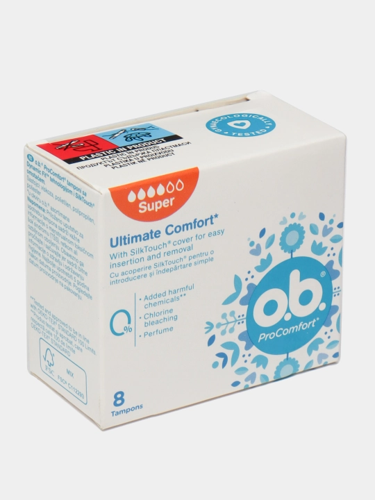 Tamponlar  O.B. ProComfort Super, 8 dona