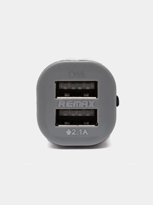 Avtomobil zaryadlovchi Remax 2 USB oqimi 2.1 A 2 ulagichlari 12v