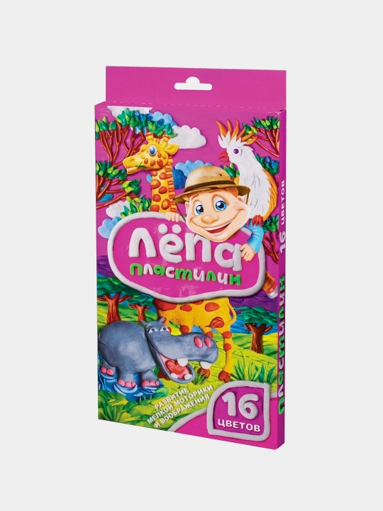 Plastilin GLOBUS Lyopa PL16-01, 16 ta rang, 320 g