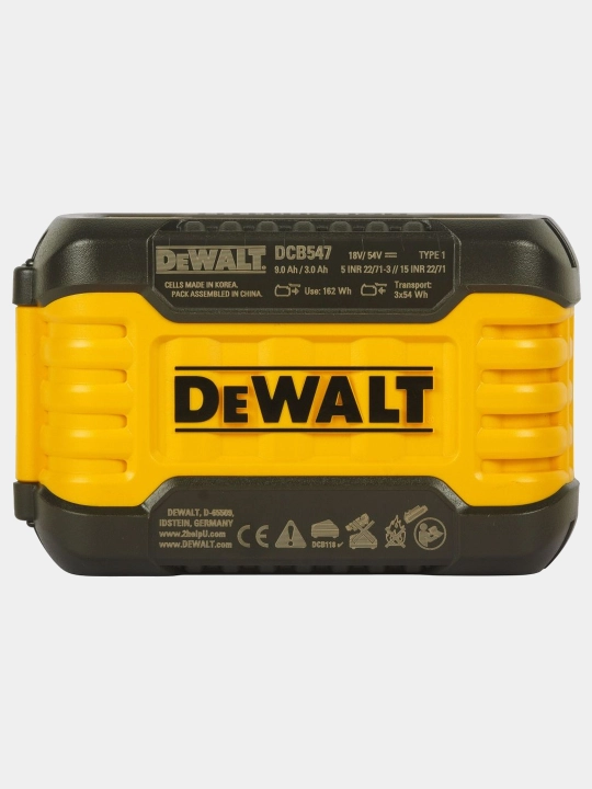 Аккумулятор DeWALT XR "FLEXVOLT" 18-54V 3-9AH Li-ion DCB547-XJ