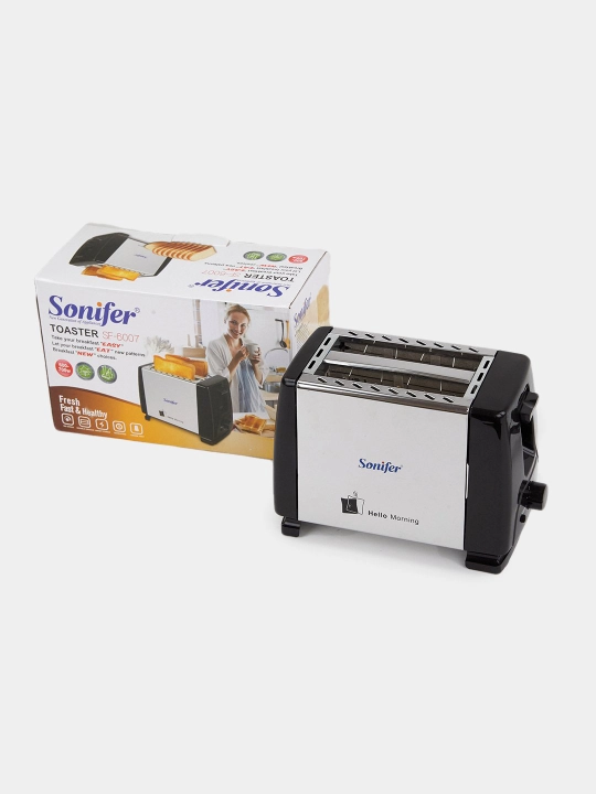 Elektr toster mashinasi Sonifer, ushoqlar uchun patnis bilan
