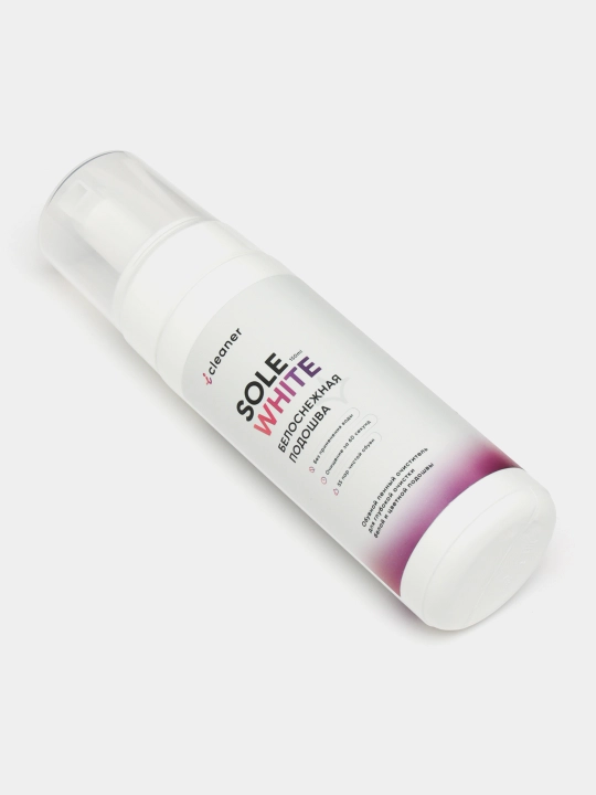 Oq va rangli tagliklar uchun SOLE WHITE iCleaner ko‘pikli tozalagichi, 150 ml, aerozol